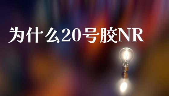 为什么20号胶NR_https://wap.langutaoci.com_货币市场_第1张