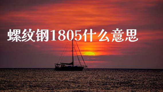 螺纹钢1805什么意思_https://wap.langutaoci.com_债券基金_第1张