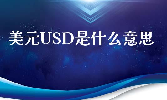 美元USD是什么意思_https://wap.langutaoci.com_债券基金_第1张