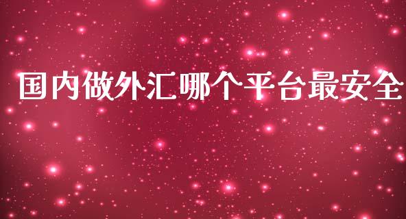 国内做外汇哪个平台最安全_https://wap.langutaoci.com_外汇论坛_第1张