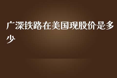 广深铁路在美国现股价是多少_https://wap.langutaoci.com_金融服务_第1张