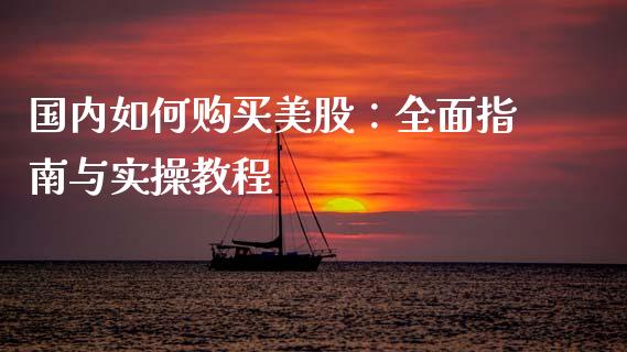 国内如何购买美股：全面指南与实操教程_https://wap.langutaoci.com_期货行情_第1张