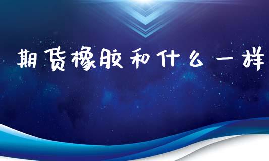 期货橡胶和什么一样_https://wap.langutaoci.com_期货行情_第1张