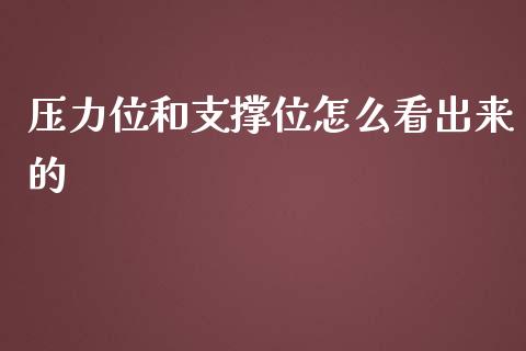 压力位和支撑位怎么看出来的_https://wap.langutaoci.com_外汇论坛_第1张