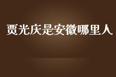 贾光庆是安徽哪里人_https://wap.langutaoci.com_今日财经_第1张