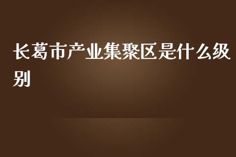 长葛市产业集聚区是什么级别_https://wap.langutaoci.com_货币市场_第1张