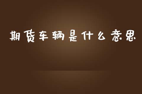 期货车辆是什么意思_https://wap.langutaoci.com_债券基金_第1张