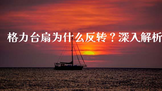 格力台扇为什么反转？深入解析_https://wap.langutaoci.com_今日财经_第1张