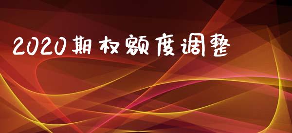 2020期权额度调整_https://wap.langutaoci.com_金融服务_第1张