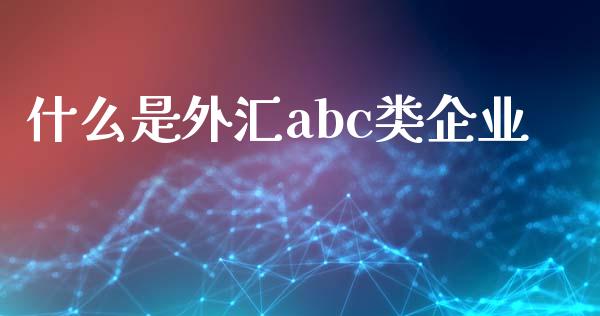 什么是外汇abc类企业_https://wap.langutaoci.com_货币市场_第1张