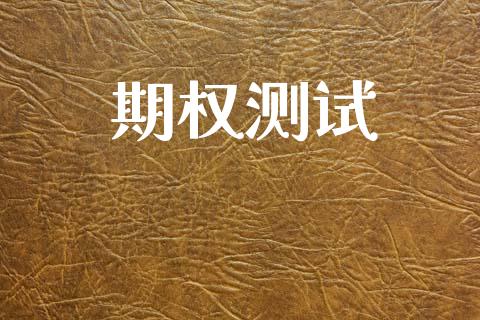 期权测试_https://wap.langutaoci.com_货币市场_第1张