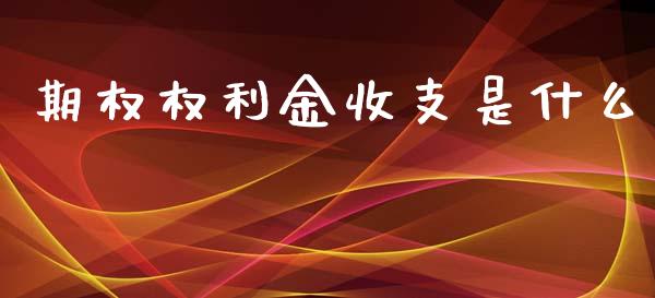 期权权利金收支是什么_https://wap.langutaoci.com_期货行情_第1张