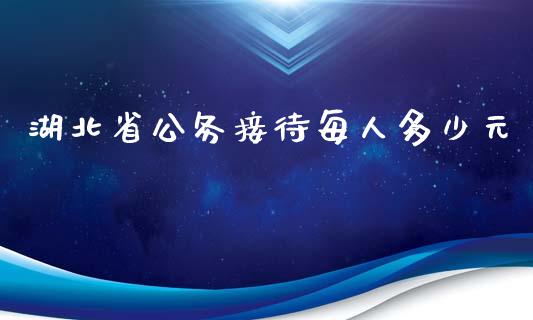 湖北省公务接待每人多少元_https://wap.langutaoci.com_货币市场_第1张