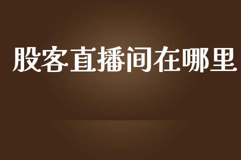 股客直播间在哪里_https://wap.langutaoci.com_外汇论坛_第1张