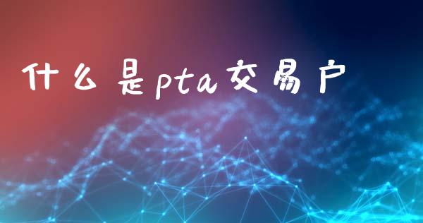 什么是pta交易户_https://wap.langutaoci.com_期货行情_第1张