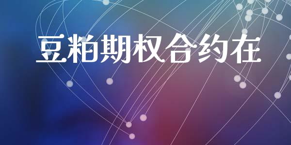 豆粕期权合约在_https://wap.langutaoci.com_货币市场_第1张