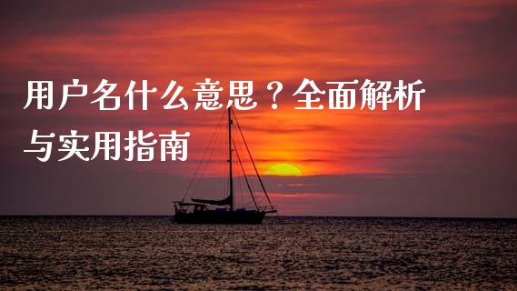 用户名什么意思？全面解析与实用指南_https://wap.langutaoci.com_金融服务_第1张