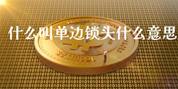 什么叫单边锁头什么意思_https://wap.langutaoci.com_债券基金_第1张