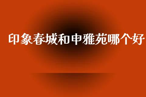 印象春城和申雅苑哪个好_https://wap.langutaoci.com_货币市场_第1张