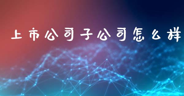 上市公司子公司怎么样_https://wap.langutaoci.com_债券基金_第1张