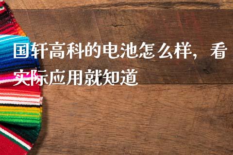 国轩高科的电池怎么样，看实际应用就知道_https://wap.langutaoci.com_债券基金_第1张