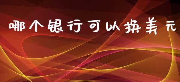 哪个银行可以换美元_https://wap.langutaoci.com_外汇论坛_第1张