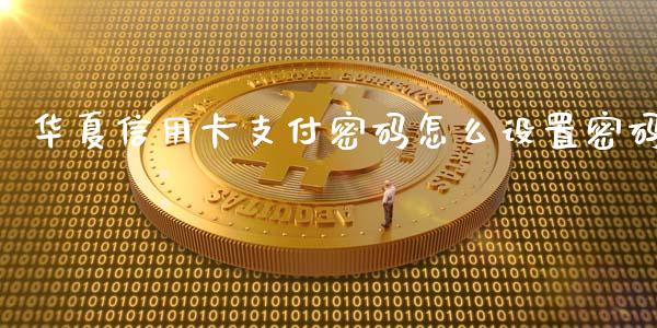 华夏信用卡支付密码怎么设置密码_https://wap.langutaoci.com_货币市场_第1张