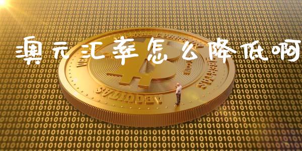 澳元汇率怎么降低啊_https://wap.langutaoci.com_外汇论坛_第1张