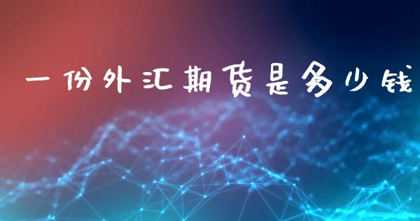 一份外汇期货是多少钱_https://wap.langutaoci.com_货币市场_第1张