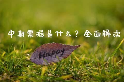 中期票据是什么？全面解读_https://wap.langutaoci.com_债券基金_第1张