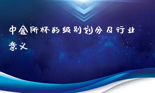 中金所杯的级别划分及行业意义_https://wap.langutaoci.com_金融服务_第1张