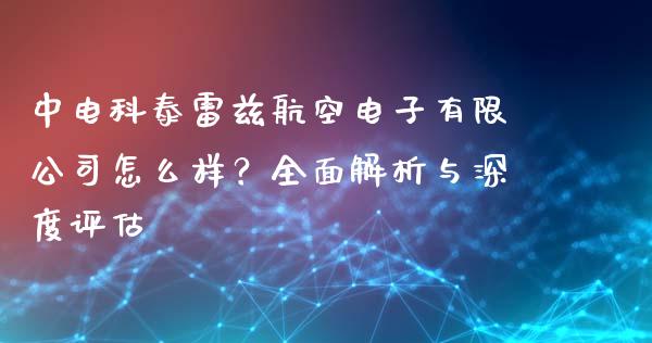 中电科泰雷兹航空电子有限公司怎么样？全面解析与深度评估_https://wap.langutaoci.com_金融服务_第1张