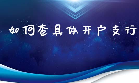 如何查具体开户支行_https://wap.langutaoci.com_今日财经_第1张