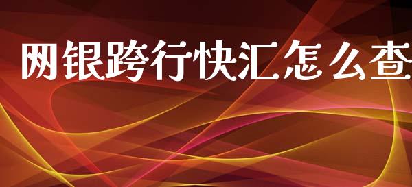 网银跨行快汇怎么查_https://wap.langutaoci.com_外汇论坛_第1张