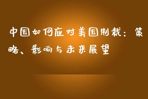 中国如何应对美国制裁：策略、影响与未来展望_https://wap.langutaoci.com_外汇论坛_第1张