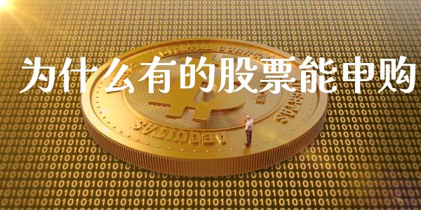 为什么有的股票能申购_https://wap.langutaoci.com_今日财经_第1张