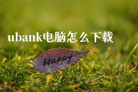 ubank电脑怎么下载_https://wap.langutaoci.com_今日财经_第1张