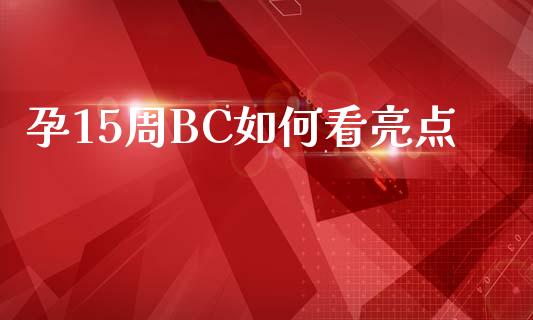 孕15周BC如何看亮点_https://wap.langutaoci.com_金融服务_第1张