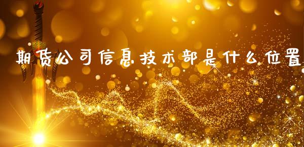 期货公司信息技术部是什么位置_https://wap.langutaoci.com_金融服务_第1张