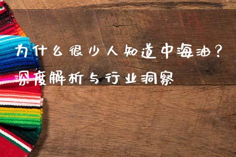 为什么很少人知道中海油？深度解析与行业洞察_https://wap.langutaoci.com_外汇论坛_第1张