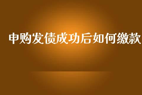 申购发债成功后如何缴款_https://wap.langutaoci.com_货币市场_第1张