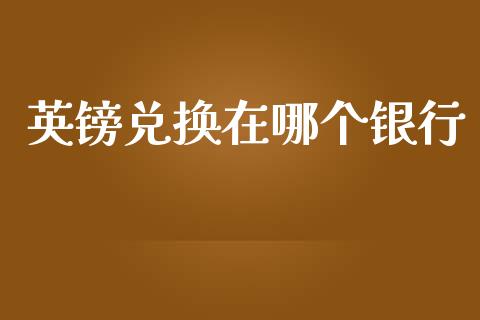 英镑兑换在哪个银行_https://wap.langutaoci.com_货币市场_第1张