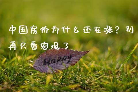 中国房价为什么还在涨？别再只看宏观了_https://wap.langutaoci.com_期货行情_第1张
