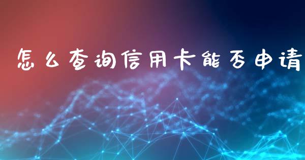 怎么查询信用卡能否申请_https://wap.langutaoci.com_金融服务_第1张