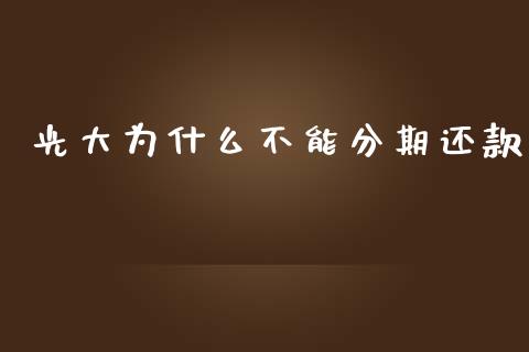 光大为什么不能分期还款_https://wap.langutaoci.com_金融服务_第1张