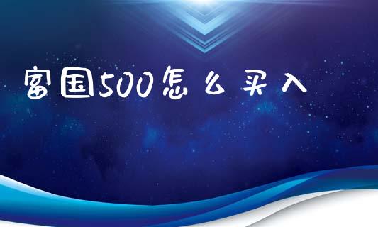 富国500怎么买入_https://wap.langutaoci.com_期货行情_第1张