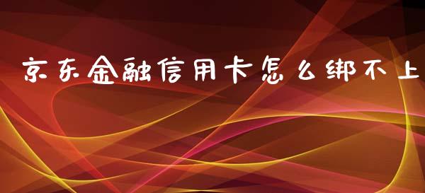 京东金融信用卡怎么绑不上_https://wap.langutaoci.com_债券基金_第1张