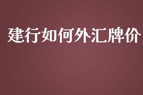 建行如何外汇牌价_https://wap.langutaoci.com_期货行情_第1张