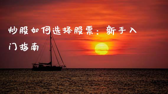 炒股如何选择股票：新手入门指南_https://wap.langutaoci.com_货币市场_第1张