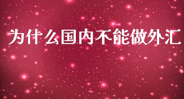 为什么国内不能做外汇_https://wap.langutaoci.com_今日财经_第1张